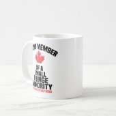 Stolzes Mitglied einer kleinen Minderheit  Kaffeetasse (Vorderseite Links)