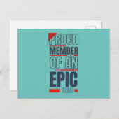 Stolzes Mitglied eines Epic Team Teamwork Office Postkarte (Vorne/Hinten)