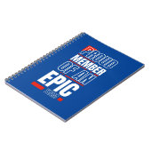 Stolzes Mitglied eines Epic Team Work Office Notizblock (Linke Seite)