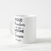 Stolzes Mitglied eines Phantastischen Teams, Indiv Kaffeetasse (Vorderseite Links)