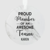 Stolzes Mitglied eines Phantastischen Teams, Indiv Ornament (Rückseite)