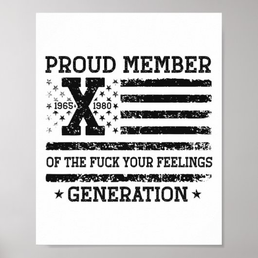 Stolzes Mitglied Ihrer Gefühle Gen X US 4. Poster (Vorne)