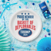 Stolzes Mitglied im Korb der Bedauernswerte - Trum Pappteller (Party)