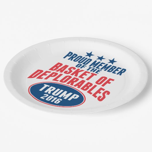 Stolzes Mitglied im Korb der Bedauernswerte - Trum Pappteller (Schrägansicht)