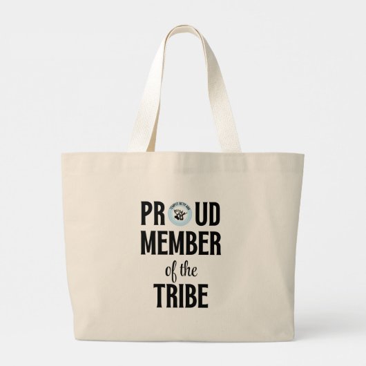 Stolzes Mitglied Jumbo Stoffbeutel (Rückseite)