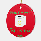 Stolzes Mitglied von Team Science Keramik Ornament (Links)