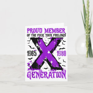 Stolzes Mitglied X Generation Für Deine Gefühle Ha Karte
