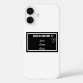 Stolzes Muttertier von [Name 1], [Name 2] und [Nam Case-Mate iPhone Hülle (Rückseite)