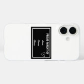 Stolzes Muttertier von [Name 1], [Name 2] und [Nam Case-Mate iPhone Hülle (Rückseite (Horizontal))