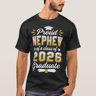 Stolzes Nephew einer Klasse von 2026 Herz-Graduate T-Shirt