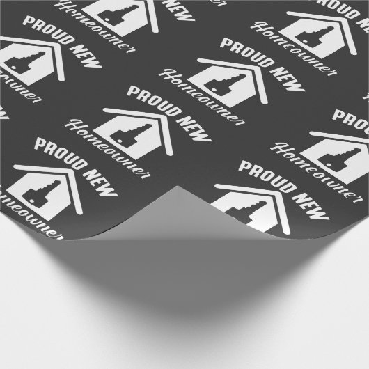 Stolzes neues Eigenheim Geschenkpapier (Ecke)
