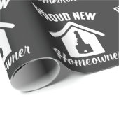 Stolzes neues Eigenheim Geschenkpapier (Rolleneckpunkt)