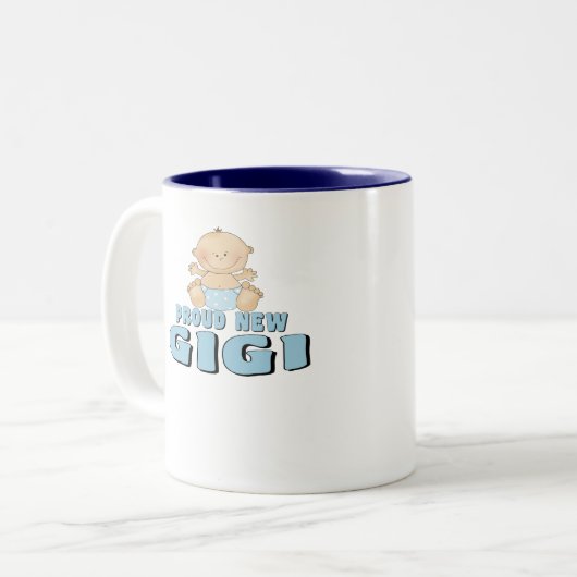 STOLZES NEUES GIGI Baby Zweifarbige Tasse (Vorderseite Links)