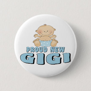 Stolzes neues Gigi-T-Shirt Button