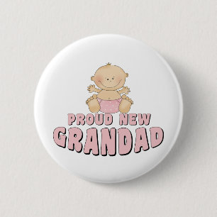 STOLZES NEUES    Grandad-Mädchen Button