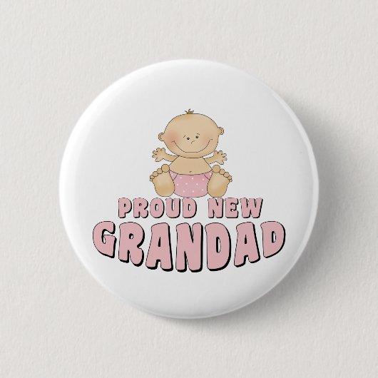 STOLZES NEUES    Grandad-Mädchen Button (Vorderseite)