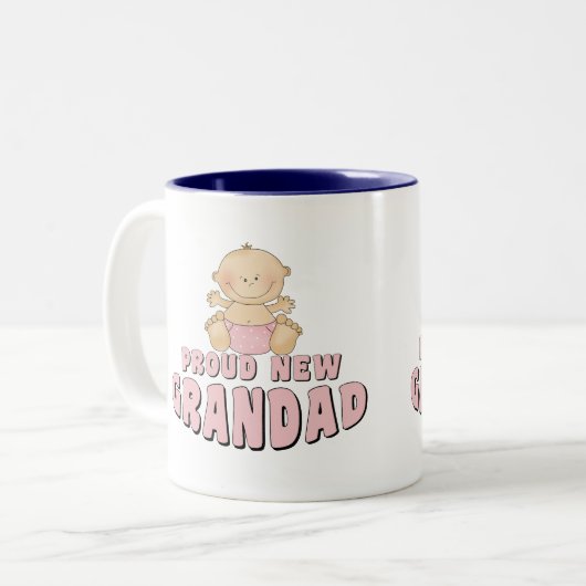 STOLZES NEUES Grandad-Mädchen Zweifarbige Tasse (Vorderseite Links)