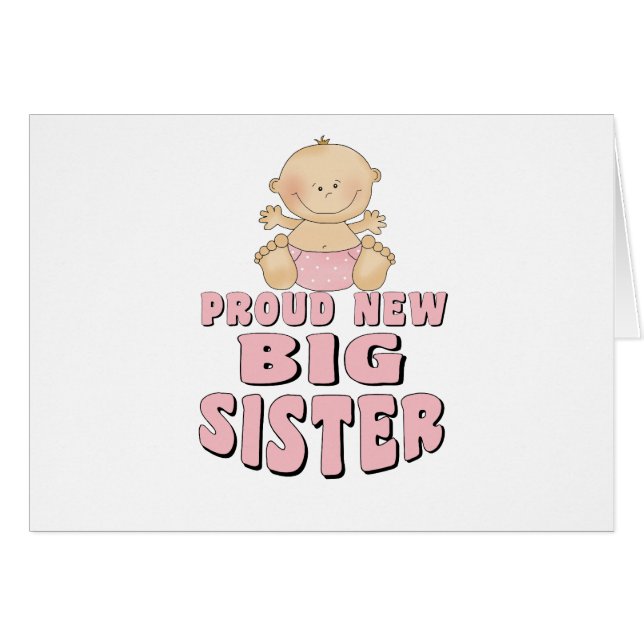 Stolzes neues große Schwester-Mädchen (Vorderseite (Horizontal))