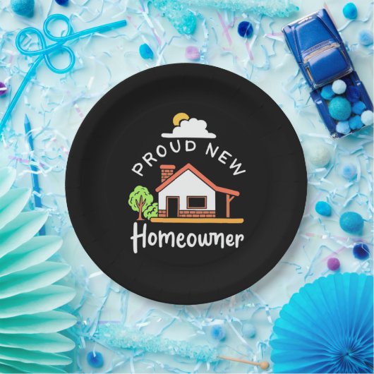 Stolzes neues Haus Pappteller (Party)