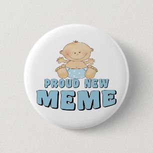 Stolzes neues Meme-T-Shirt Button