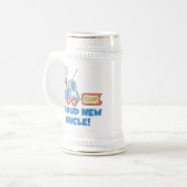 Stolzes neues Onkel Auto Es ist ein Junge Geschenk Bierglas (Vorderseite Links)
