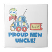 Stolzes neues Onkel Auto Es ist ein Junge Geschenk Fliese (Vorderseite)