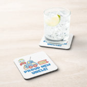 Stolzes neues Onkel Auto Es ist ein Junge Geschenk Getränkeuntersetzer (Rechte Seite)