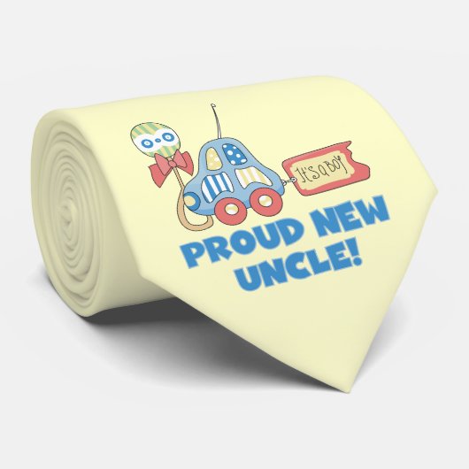 Stolzes neues Onkel Auto Es ist ein Junge Geschenk Krawatte (Gerollt)