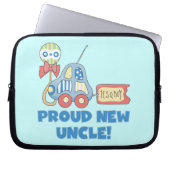 Stolzes neues Onkel Auto Es ist ein Junge Geschenk Laptopschutzhülle (Vorderseite)