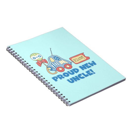 Stolzes neues Onkel Auto Es ist ein Junge Geschenk Notizblock (Rechte Seite)