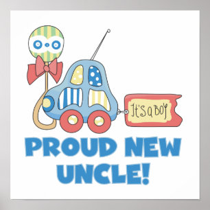 Stolzes neues Onkel Auto Es ist ein Junge Geschenk Poster