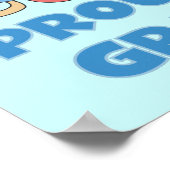 Stolzes neues Opa Car Es ist ein Boy Geschenk Poster (Ecke)