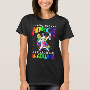 Stolzes Nichte einer Klasse von 2023 Graduate Unic T-Shirt