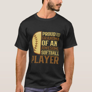 Stolzes Oma eines Phantastischen Softballspielers T-Shirt