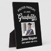 Stolzes Parent eines 2025 Graduate Black Custom Fo Fotoplatte (Seite)