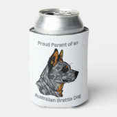 Stolzes Parent eines australischen Bruchhundes Dosenkühler (Kanne Vorderseite)