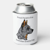 Stolzes Parent eines australischen Bruchhundes Dosenkühler (Kanne Rückseite)