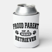 Stolzes Parent eines Retriever Custom Can Holder Dosenkühler (Kanne Vorderseite)