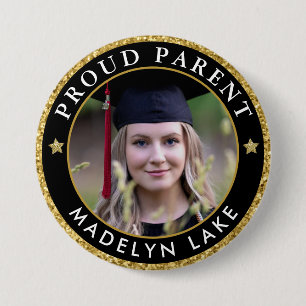 Stolzes Parent Foto Abschluss Class of 2023 Button