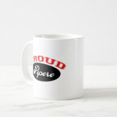 Stolzes Pepere Kaffeetasse (Vorderseite Links)