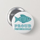Stolzes Pescetarian Button (Vorne & Hinten)
