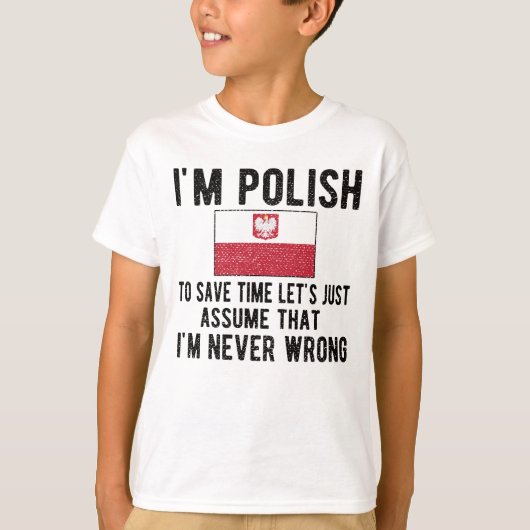 Stolzes polnisches Erbe Polen roots polnische Flag T-Shirt (Vorderseite)