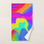 stolzes Regenbogen-Wolkenmuster Badhandtuch Set (Handtuch)