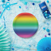 Stolzes Regenbogenfarben lgbtq lgbt Party Pappteller (Party)