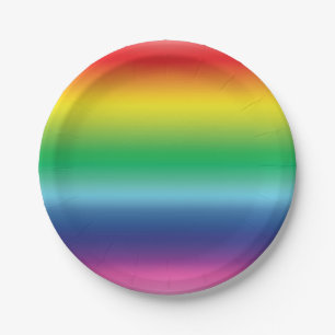 Stolzes Regenbogenfarben lgbtq lgbt Party Pappteller