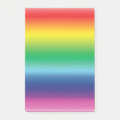 Stolzes Regenbogenfarbengefälle modernes Muster Post-it Klebezettel (Vorderseite)