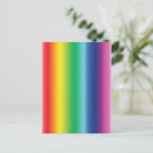 Stolzes Regenbogenfarbengefälle modernes Muster Postkarte (Stehend Vorderseite)