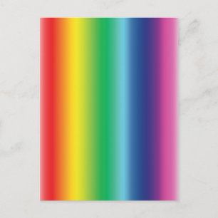 Stolzes Regenbogenfarbengefälle modernes Muster Postkarte