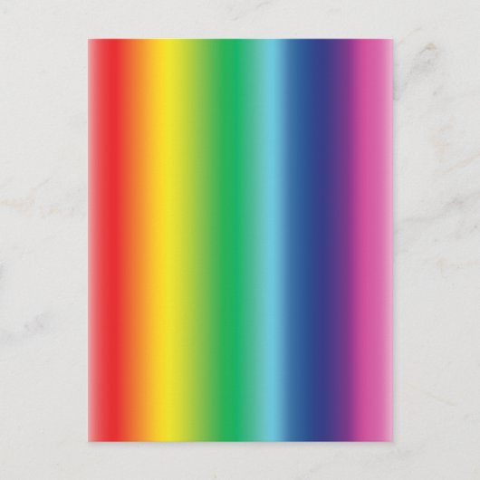 Stolzes Regenbogenfarbengefälle modernes Muster Postkarte (Vorderseite)