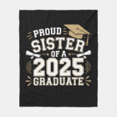 Stolzes Register einer 2025-Graduatenfamilie Fleecedecke (Vorderseite)